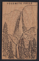 Holz-AK Yosemite Falls, Gesamtansicht  - Autres & Non Classés