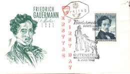AUTRICHE FDC 1962 FRIEDRICH GAUERMANN - FDC