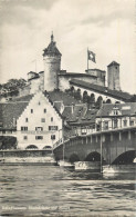 Postcard Switzerland Schaffhausen Rheinbrucke Mit Munot - Otros & Sin Clasificación