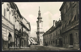 AK Radkersburg /Steiermark, Strassenpartie Mit Kirche, Buchdruckerei Und Uhrmacher  - Sonstige & Ohne Zuordnung