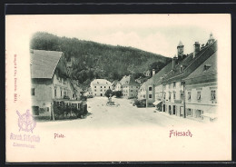 AK Friesach, Strassenpartie Mit Brunnen  - Autres & Non Classés