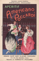 CAPPIELLO - Cartolina Pubblicitaria Firmata Francese APERITIF AMERICANO POCCARDI - Other & Unclassified