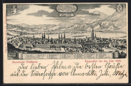 Künstler-AK Klagenfurt, Stadt Um Das Jahr 1649  - Altri & Non Classificati