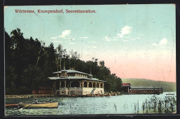 AK Krumpendorf Am Wörthersee, Ruderboot Vor Dem Seerestaurant  - Andere & Zonder Classificatie