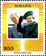 Jamaique Poste N** Yv: 848 Mi:825 Royal Visit Elisabeth III & Prince Philipp - Jamaique (1962-...)