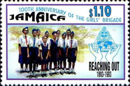 Jamaique Poste N** Yv: 827 Mi:807 100.Anniversary Of The Girls'Brigade - Giamaica (1962-...)