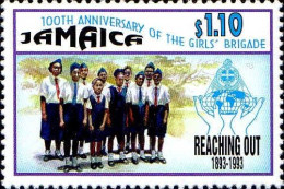 Jamaique Poste N** Yv: 827 Mi:807 100.Anniversary Of The Girls'Brigade - Jamaique (1962-...)