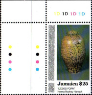 Jamaique Poste N** Yv: 825 Mi:805 Little Form Norma Rodney Harrack Coin D.feuille - Jamaique (1962-...)