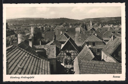 AK Würzburg-Heidingsfeld, Blick über Die Dächer  - Würzburg