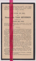Devotie Doodsprentje Overlijden - Stephanie Van Severen Wed Jules De Vos - Wontergem 1879 - 1937 - Overlijden