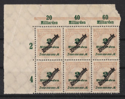 D 84 Postfrische Bogenecke (0348) - Service