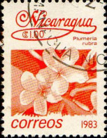 Nicaragua Poste Obl Yv:1258 Mi:2357 Plumeria Ribra (TB Cachet Rond) - Nicaragua
