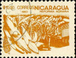 Nicaragua Poste Obl Yv:1310 Mi:2456 Reforma Agraria (Dents Courtes) - Nicaragua