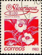 Nicaragua Poste Obl Yv:1253 Mi:2365 Tecoma Stans (TB Cachet Rond) - Nicaragua