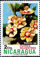 Nicaragua Poste N** Yv: 962 Mi:1778 Flores Silvestres Malachra Spp Malva - Nicaragua