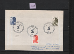 PRIX FIXE Championnat De France De Chiens De Défense 15-16 Octobre 1988 37 Charentilly Type Liberté 3032 - Commemorative Postmarks