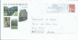 FRANCE P.A.P. 20g LA CANOURGUE Rouge LA CANOURGUE POUR MENDE ( LOZERE ) DE 2004 LETTRE COVER - PAP : Bijwerking /Luquet