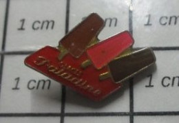 1818B Pin's Pins / Beau Et Rare / THEME : ALIMENTATION / GLACES PALADINE 3 ESKIMOS ESQUIMAUX - Alimentazione