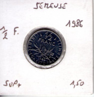 France. 1/2 Franc 1986 - 1/2 Franc