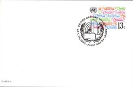 ONU (New-York) Entier-P Fdc (101) Texte 13c - FDC