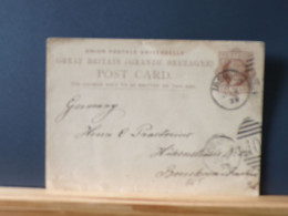 ENTIER565   CP G.B.  POUR ALLEMAGNE 1879 - Postwaardestukken