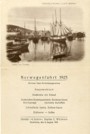 Menükarte, Dampfer Lützow, 8. August 1925, Hauptmahlzeit, Hafen Tromsö - Menükarten