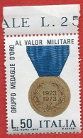 Italia, Italy, Italie, Italien 1973; Gruppo Medaglie D'oro Al Valor Militare, Gold Medals For Military Valor; Bordo. - Militares