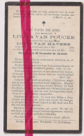 Devotie Doodsprentje Overlijden - Livina Van Poucke Echtg Louis Van Havere - St Niklaas 1880 - 1929 - Décès