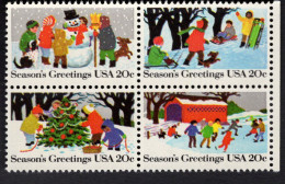 2028819071 1982 SCOTT 2030A POSTFRIS MINT NEVER HINGED  (XX) - CHRISTMAS - SEASONS GREETINGS - CHILDREN DOG CAT - Ongebruikt