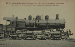 1 B-B Mallet-Lokomotive, Gattung IVc [401] Der Ungarischen Staatsbahn, Erbaut 1905 In Budapest - Trains