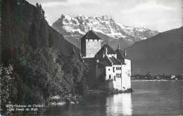 Postcard Switzerland Chateau De Chillon Dents Du Midi - Andere & Zonder Classificatie