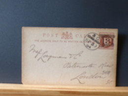 ENTIER569   CP G.B.  1884 - Material Postal