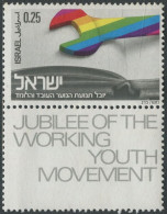 Israel 1974 YT 549 ** 50º Aniv. De Mouvement De La Juventud Trabajadora - Nuovi (con Tab)