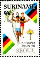 Suriname Poste N** Yv:1125/1128 Jeux Olympiques D'été Séoul - Surinam