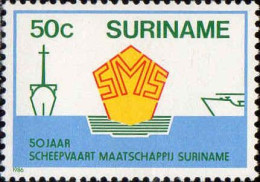 Suriname Poste N** Yv:1053/1054 Cinquantenaire De La Cie Maritime De Suriname - Suriname