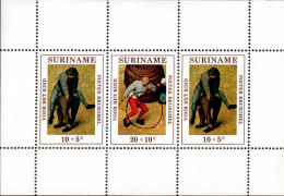 Suriname Bloc N** Yv:11 Mi:11 Peter Brueghel Voor Het Kind - Suriname
