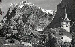 Postcard Switzerland Grindelwald Church - Other & Unclassified