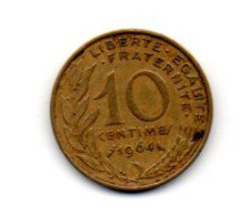 Pièce FRANCE - 10 Centimes 1964 (ref  F05) - 10 Centimes