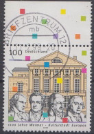 Deutschland Mi.Nr.2028 - 1100 Jahre Weimar Kulturhauptstadt ( Mit Oberen Rand) - Gebruikt