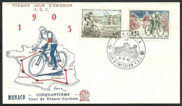 Monaco 1963 Mi 736-737 FDC  (FDC ZE1 MNC736-737#a) - Autres