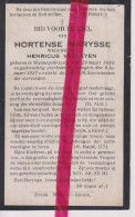 Devotie Doodsprentje Overlijden - Hortense Marysse Wed Henricus Verleyen - Wannegem Lede 1850 - Ouwegem 1927 - Overlijden