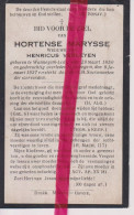 Devotie Doodsprentje Overlijden - Hortense Marysse Wed Henricus Verleyen - Wannegem Lede 1850 - Ouwegem 1927 - Obituary Notices