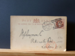 ENTIER570   CP G.B.  1884 PIQUAGE PRIVE - Material Postal