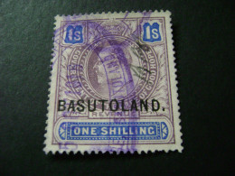 Basutoland - C1910 KEVII 1/- (overprint On COGH Stamp) - Used Revenue Stamp. - Otros & Sin Clasificación