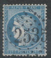 Lot N°83488   N°60, Oblitéré GC 2535 MOREZ-DU-JURA(38), Indice 3 - 1871-1875 Cérès