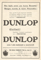 The DUNLOP Pneumatic Tyre Co. - Pubblicitï¿½ Del 1909 - Old Advertising - Pubblicitari