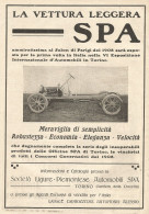 La Vettura Leggera SPA - Pubblicitï¿½ Del 1909 - Old Advertising - Pubblicitari