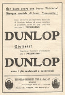 Pneumatici DUNLOP - Pubblicitï¿½ Del 1909 - Old Advertising - Pubblicitari