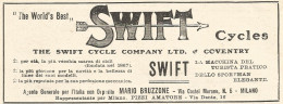 Biciclette SWIFT - Pubblicitï¿½ Del 1909 - Old Advertising - Pubblicitari