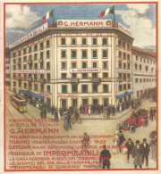 Impermeabili G. Hermann - Illustrazione A Colori - Pubblicitï¿½ 1909 - Ad - Pubblicitari